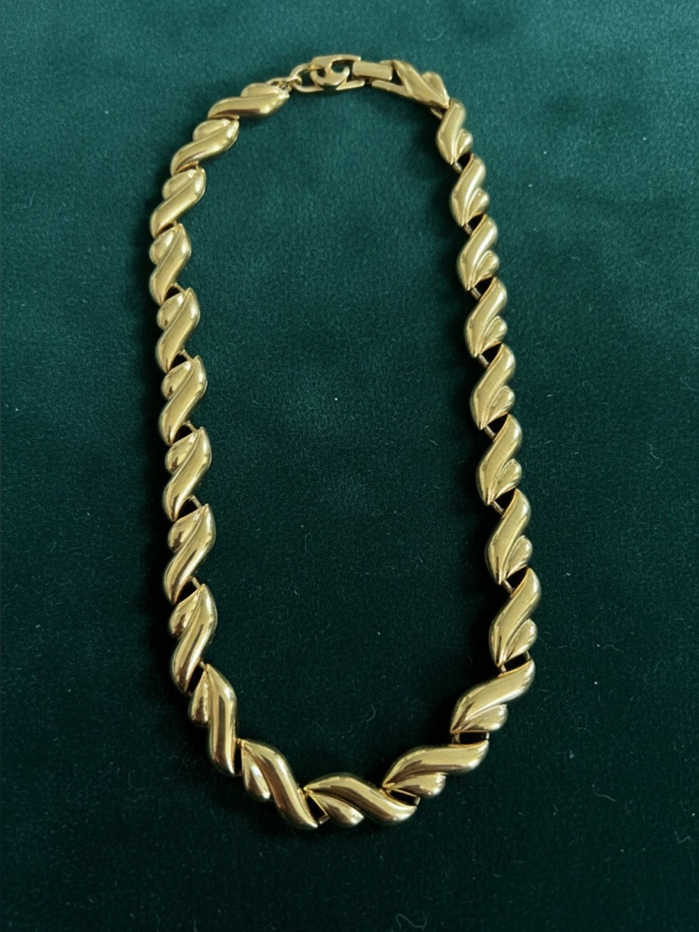 Vintage 1980s Napier Gold Chain Necklace